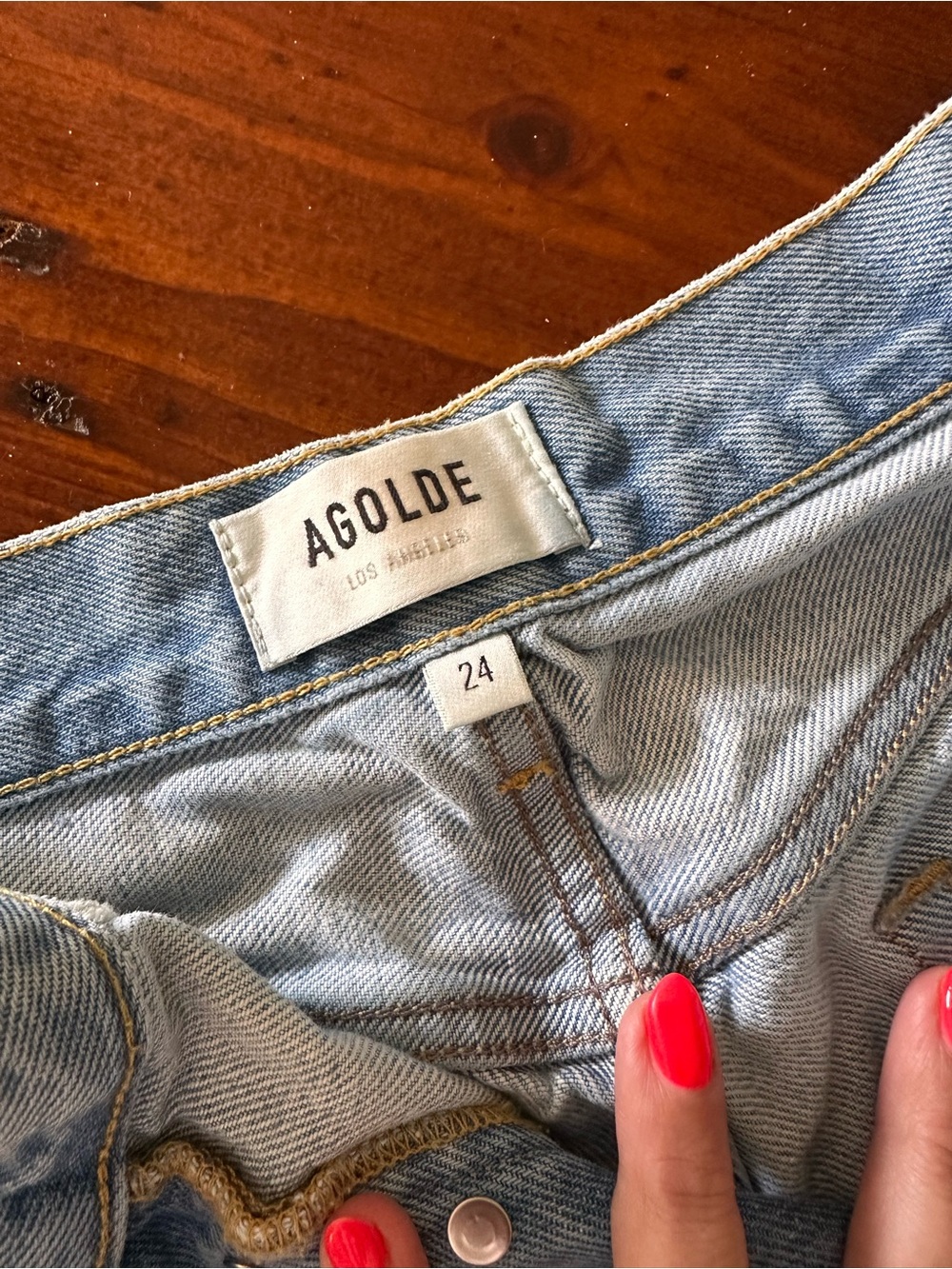 Agolde denim shorts